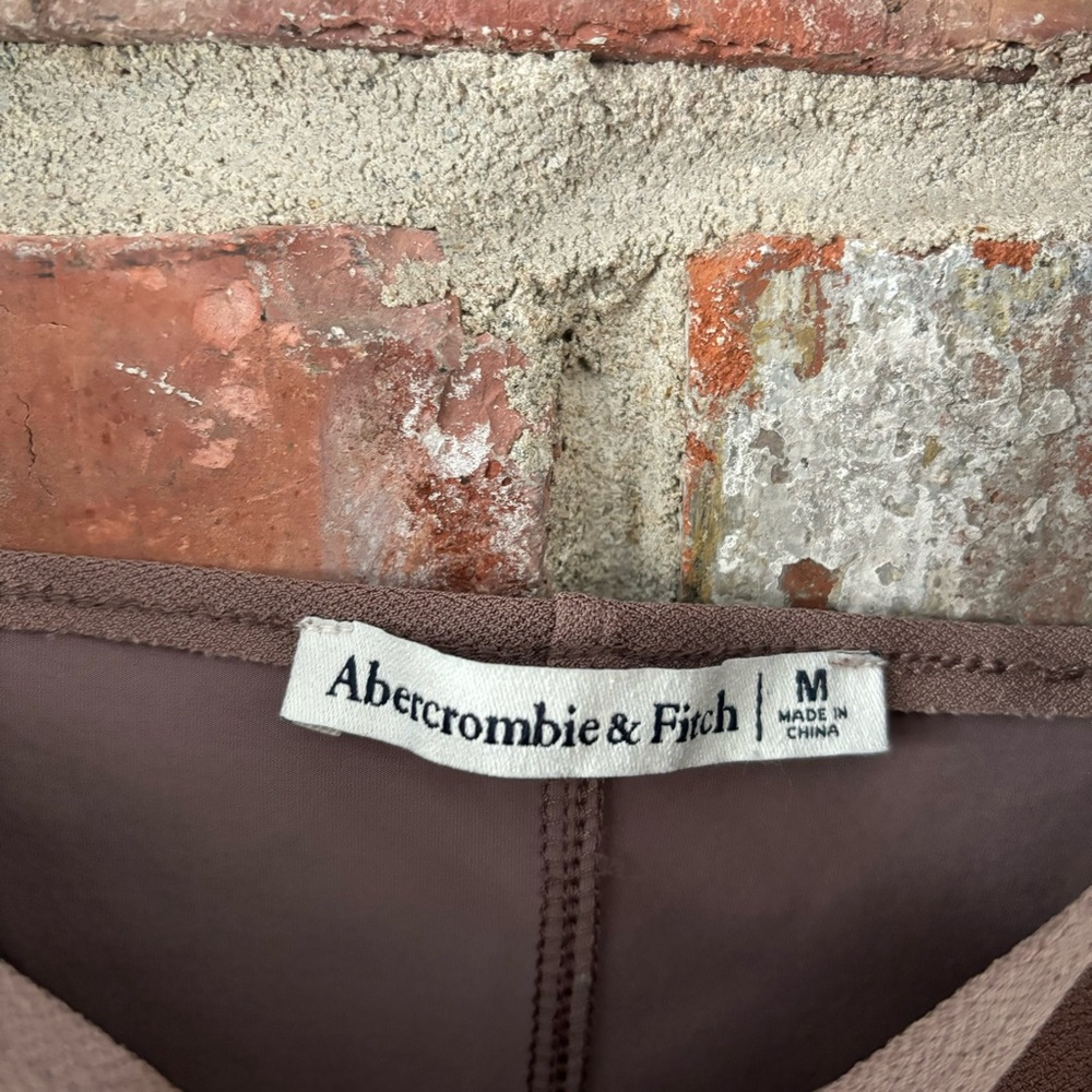 Abercrombie Corset Style Long Sleeve Crop Top Shirt, M - Picture 5 of 8